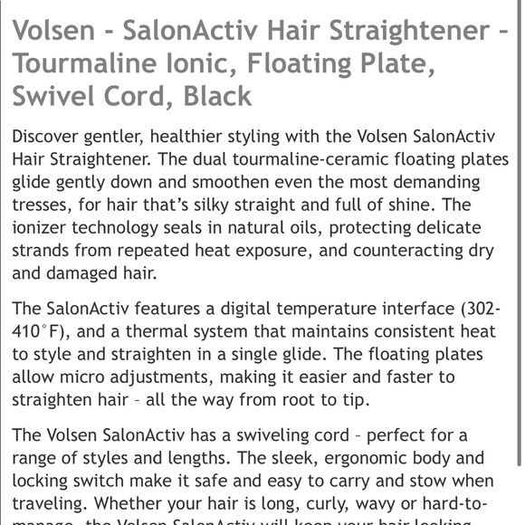 ✨VOLSEN - SalonActiv Hair Straightener✨ main image 7